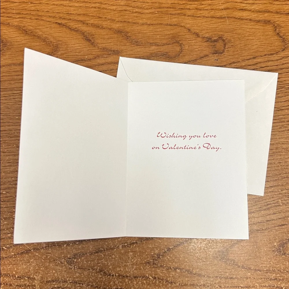 Set of 4 Valentines Day Cards with Pink and Red Accents